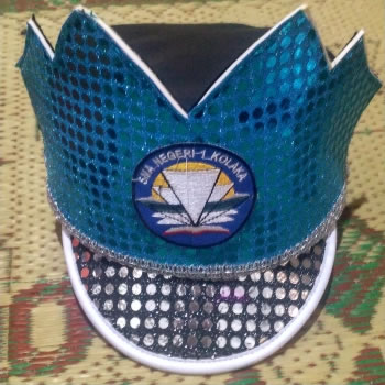 topi cg biru silver blink, stylish dan mewah