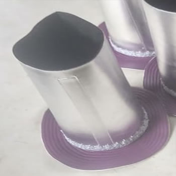 topi cg body tinggi warna silver ungu